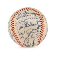 A Group of Two 1973 Chicago Cubs Team Signed Autograph Baseballs