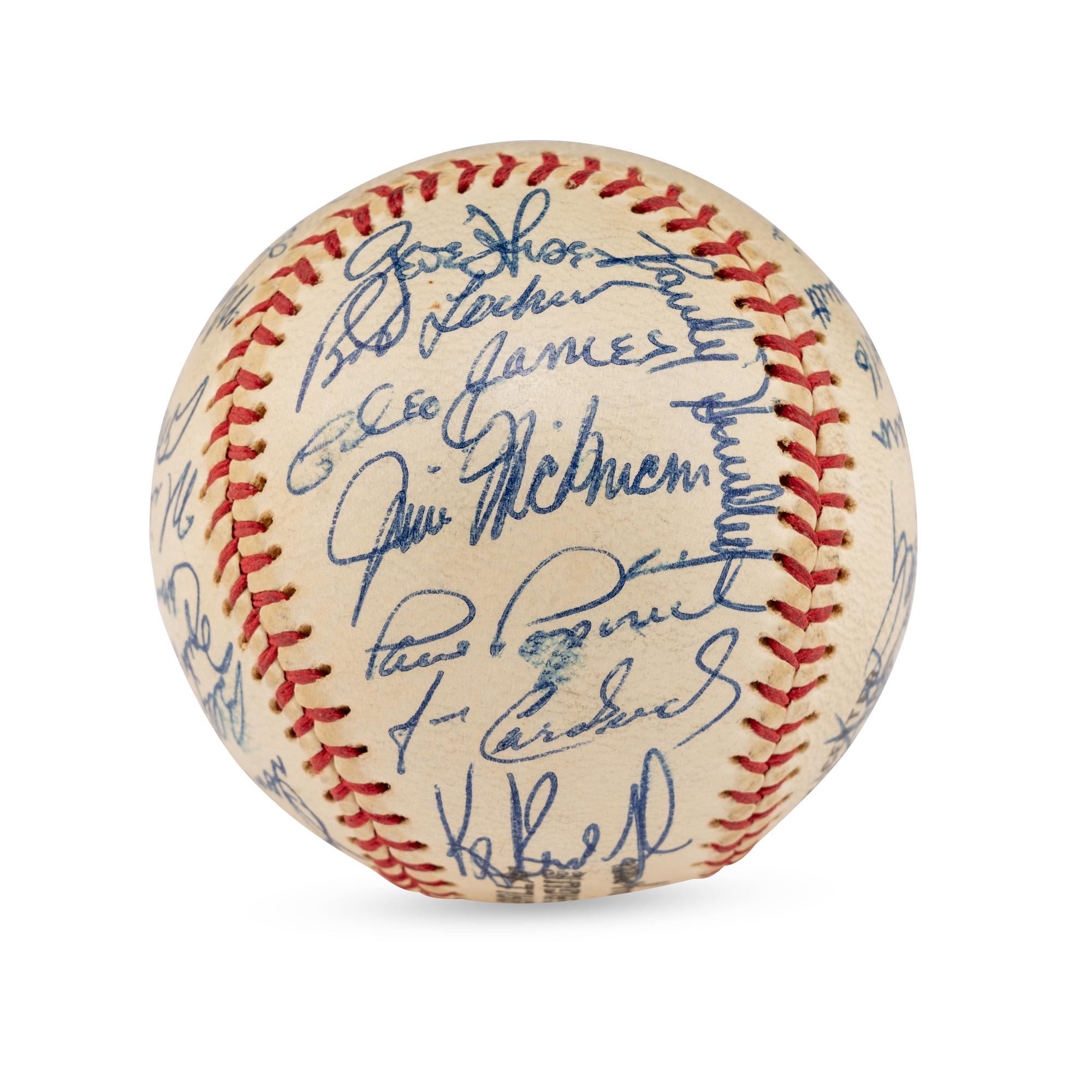 A Group of Two 1973 Chicago Cubs Team Signed Autograph Baseballs