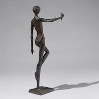 Girl Proffering a Flower