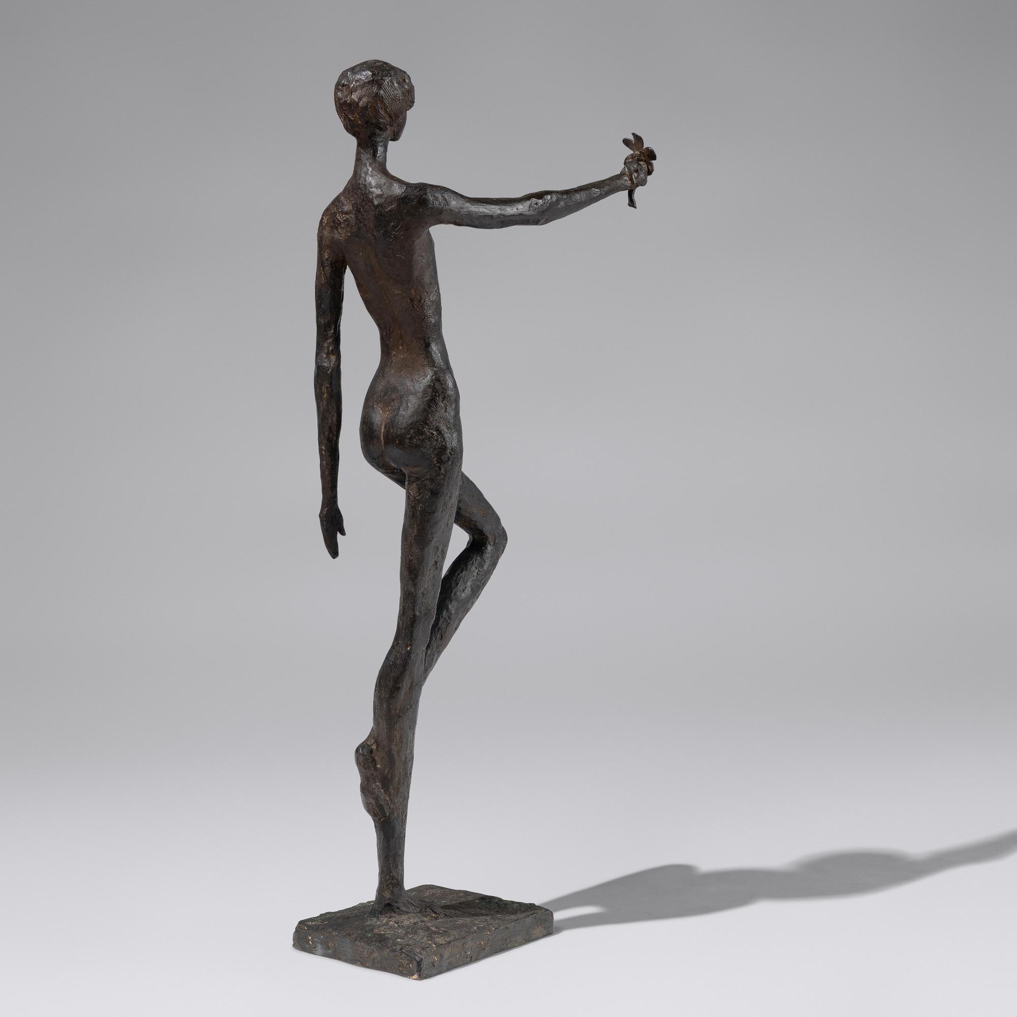 Girl Proffering a Flower