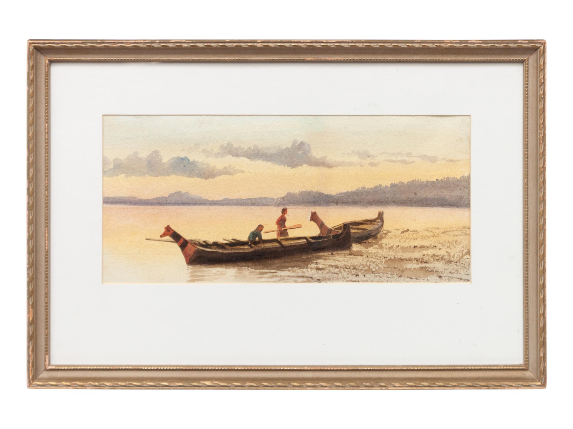 Haida Canoes on the Shore