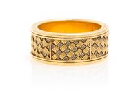 An 18 Karat Gold Woven Band Ring, Stuart Golder, 7.60 dwts.