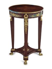 An Empire Style Gilt Metal Mounted Jardinière Stand