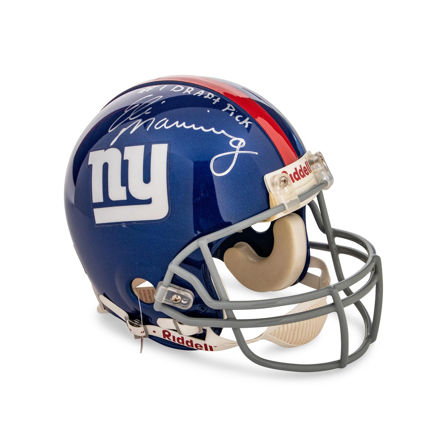An Eli Manning Signed Autograph New York Giants Full Size Helmet
