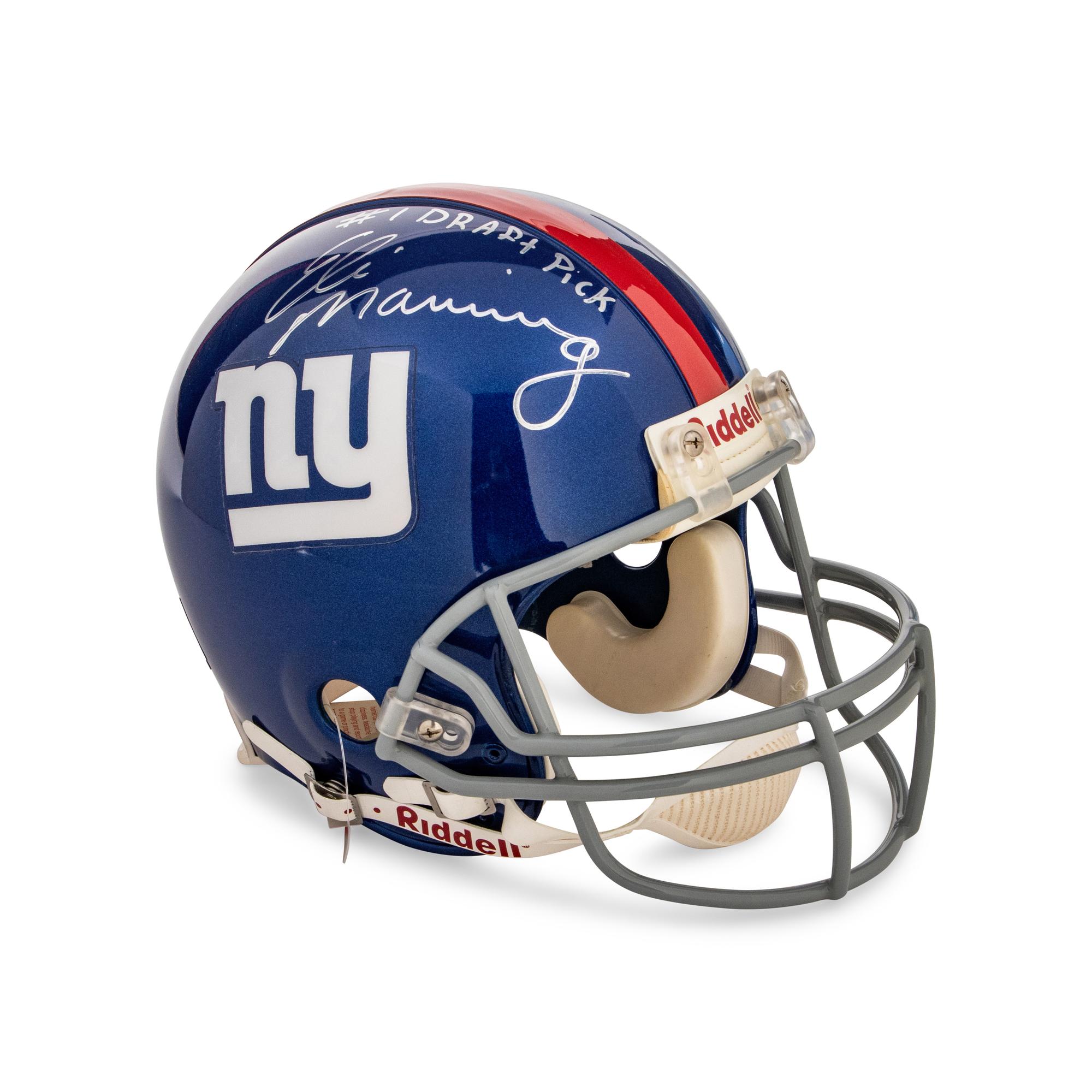 An Eli Manning Signed Autograph New York Giants Full Size Helmet