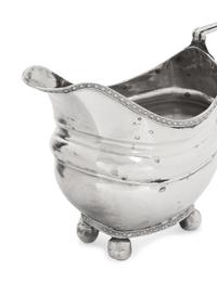 An American Silver Teapot and Creamer