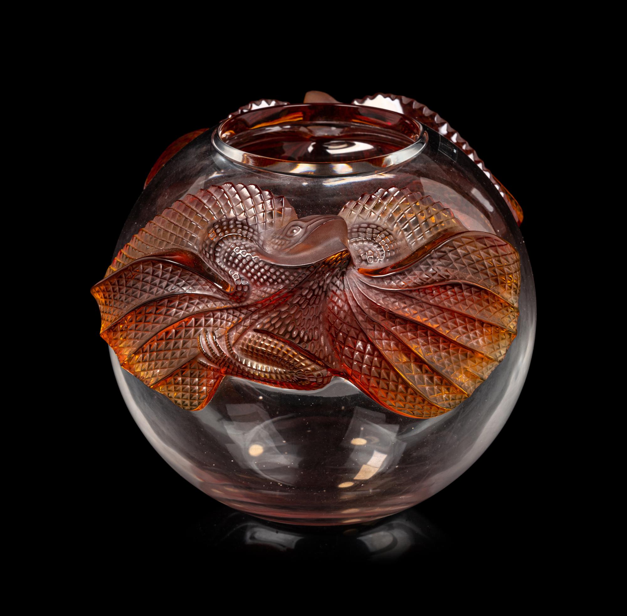 A Lalique Erimaki Vase