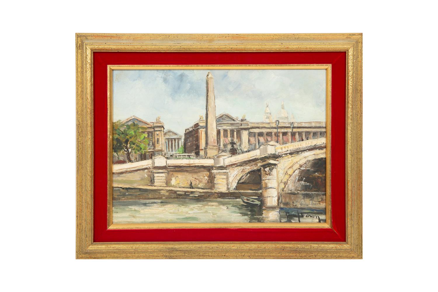 Eighteen Parisian Street Scene Paintings