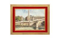 Eighteen Parisian Street Scene Paintings