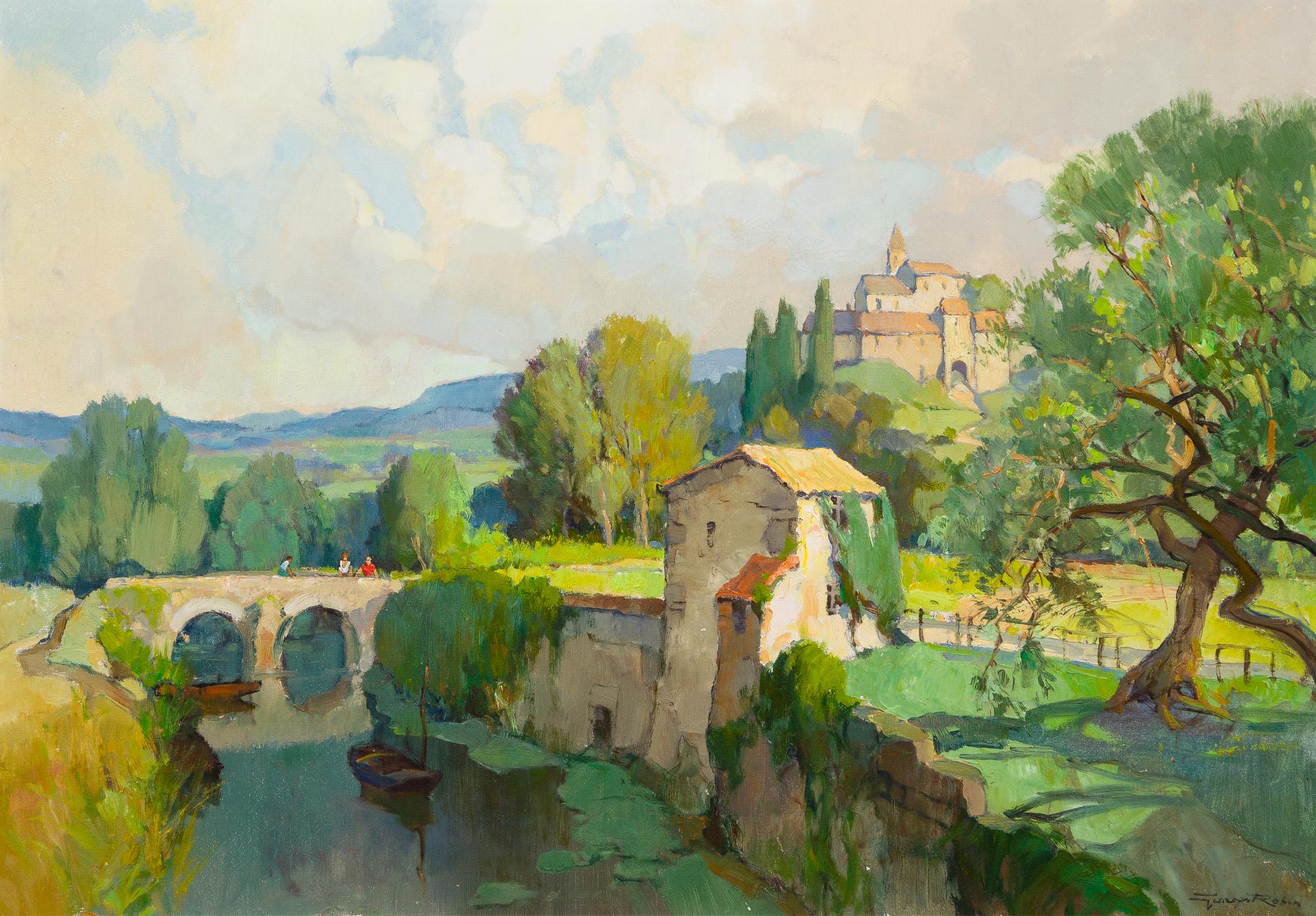 Georges Charles Robin, (French, 1903-2003), Près de Vaison-la-Romaine