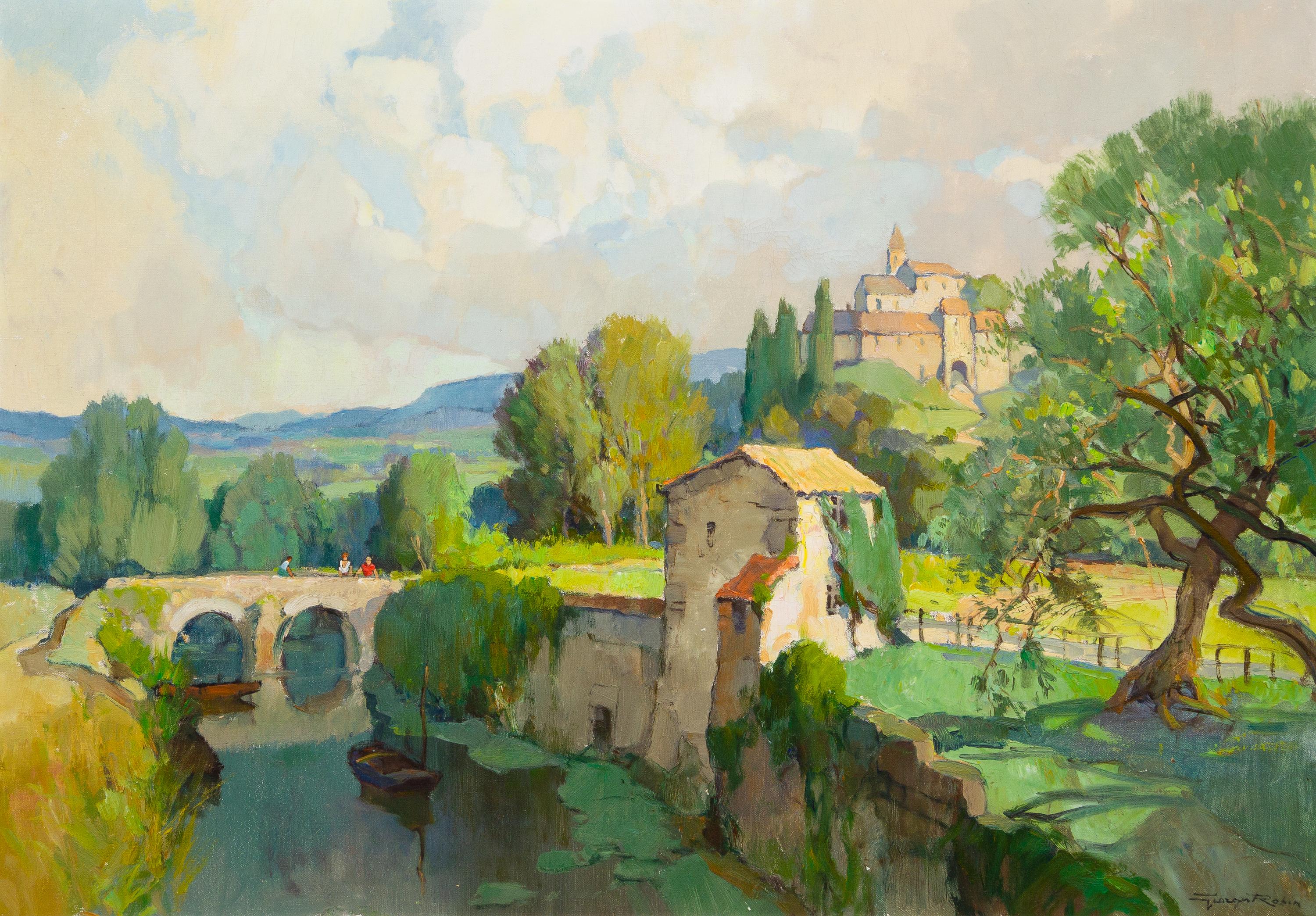 Georges Charles Robin, (French, 1903-2003), Près de Vaison-la-Romaine