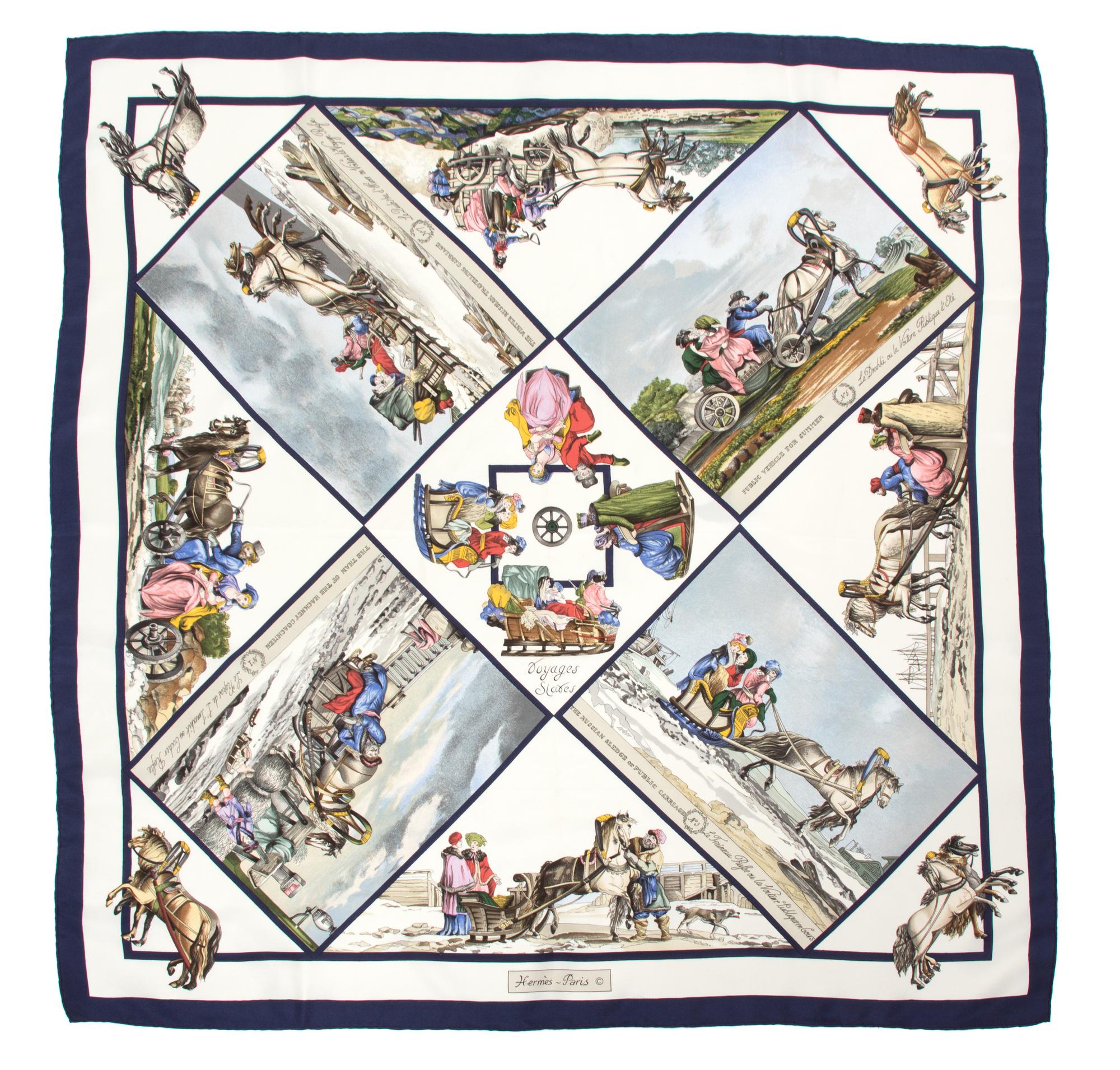 An Hermes 90cm Silk Scarf, 36" x 36".