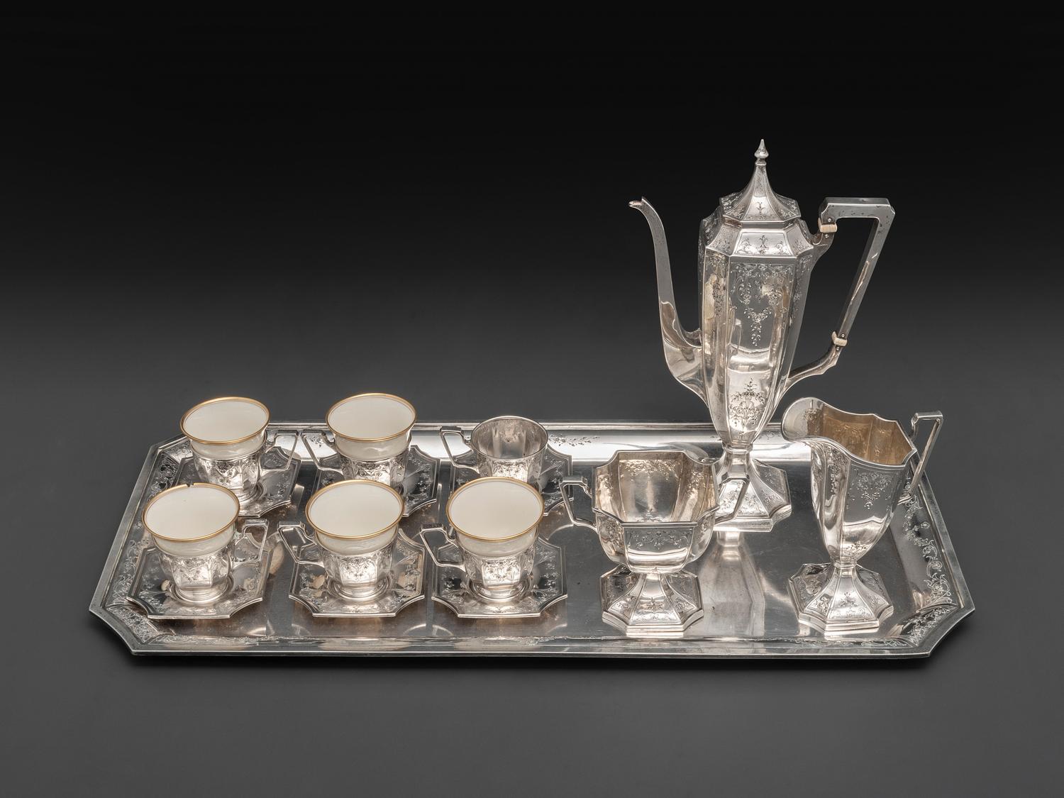 An American Silver Demitasse Service