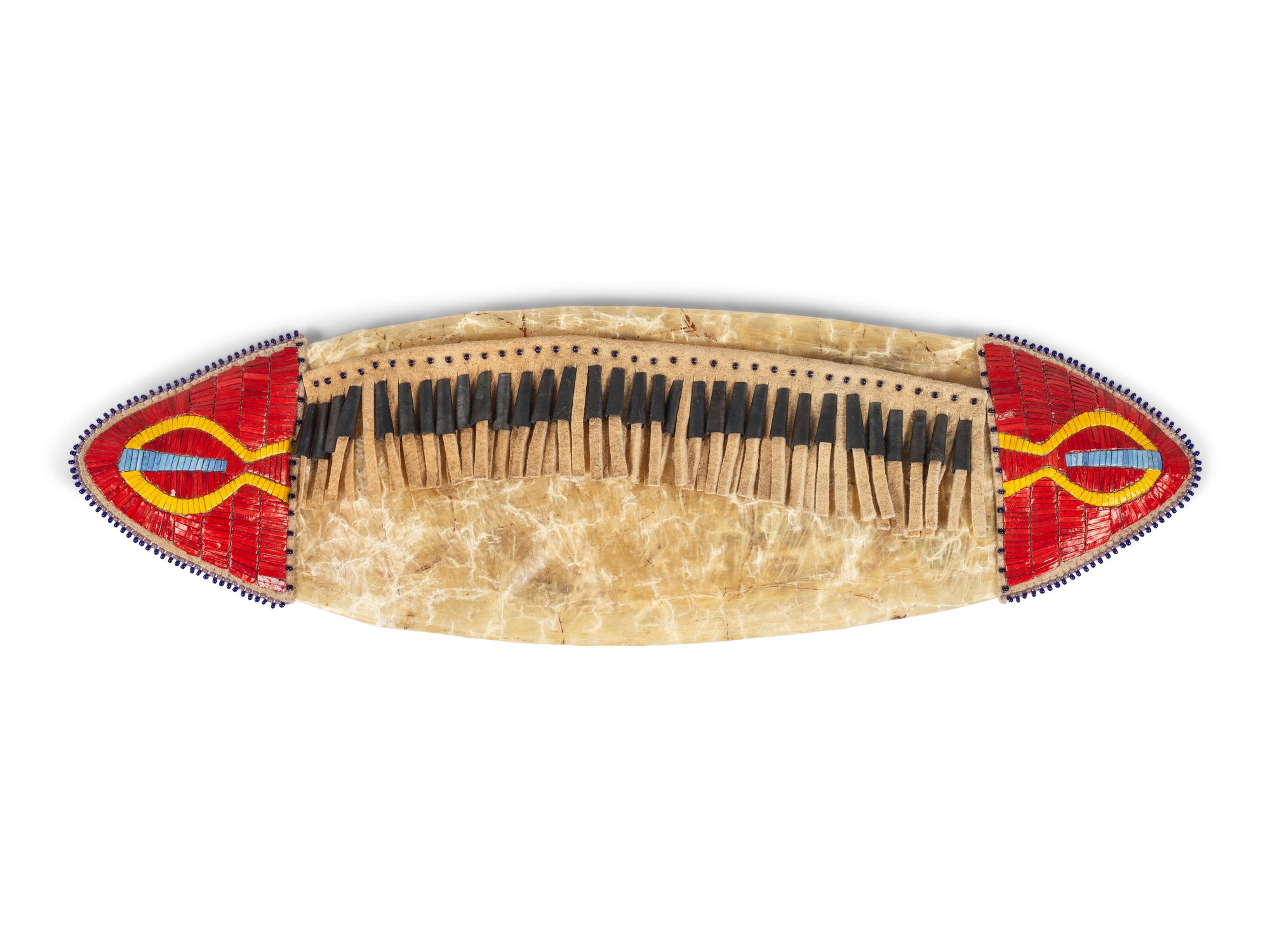 Sioux Buffalo Bladder Quill Container
