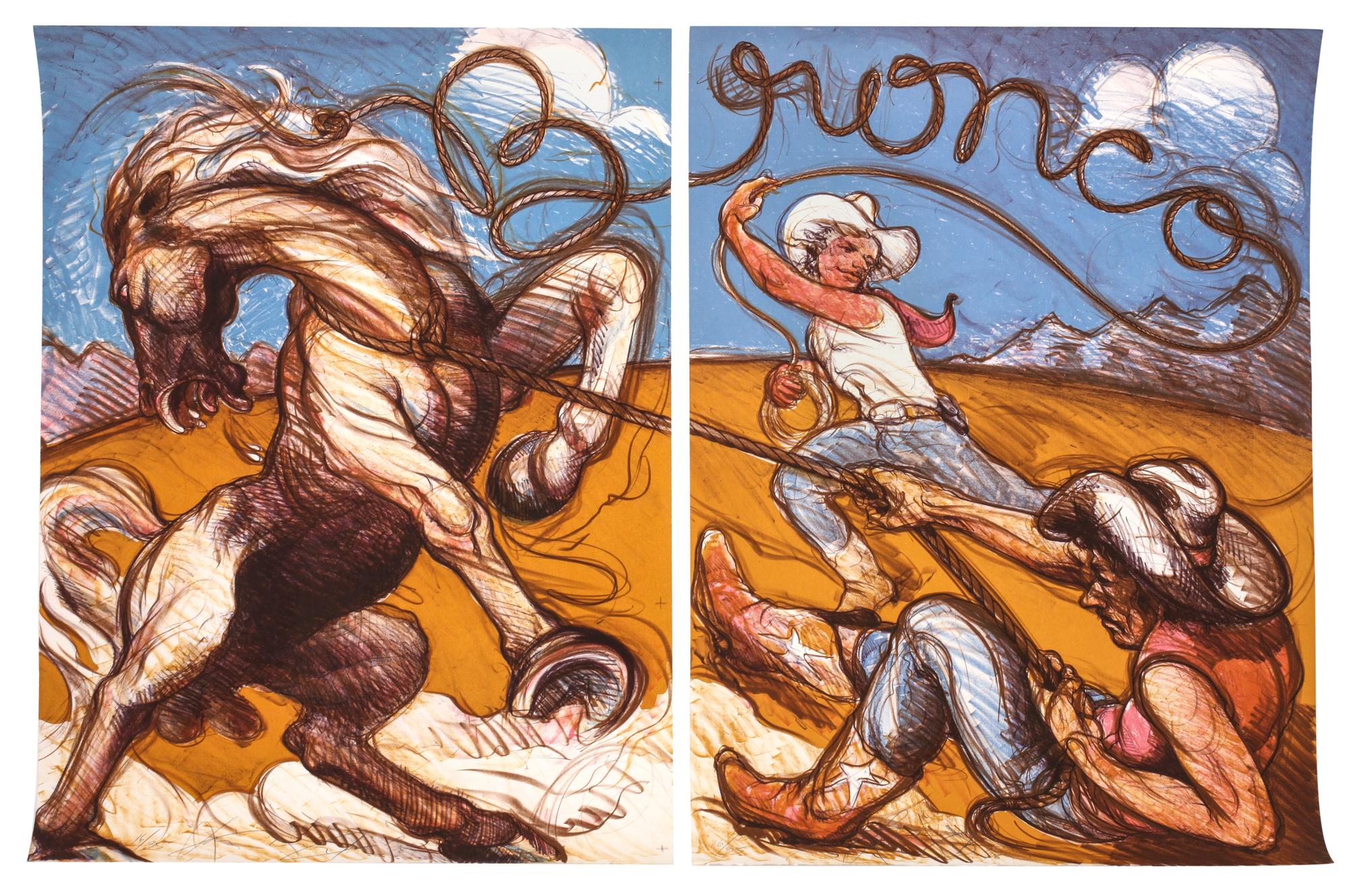 Luis Jimenez, (American, 1945-2006), Bronco (Cowboy and Horse), 1978