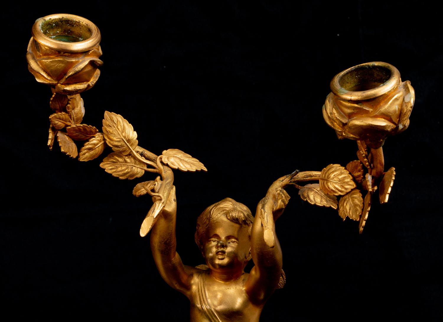 A Louis XVI Style Gilt-Bronze and Marble Three-Piece Clock Garniture — BAILLON, PARIS, LATE 19TH CENTURY