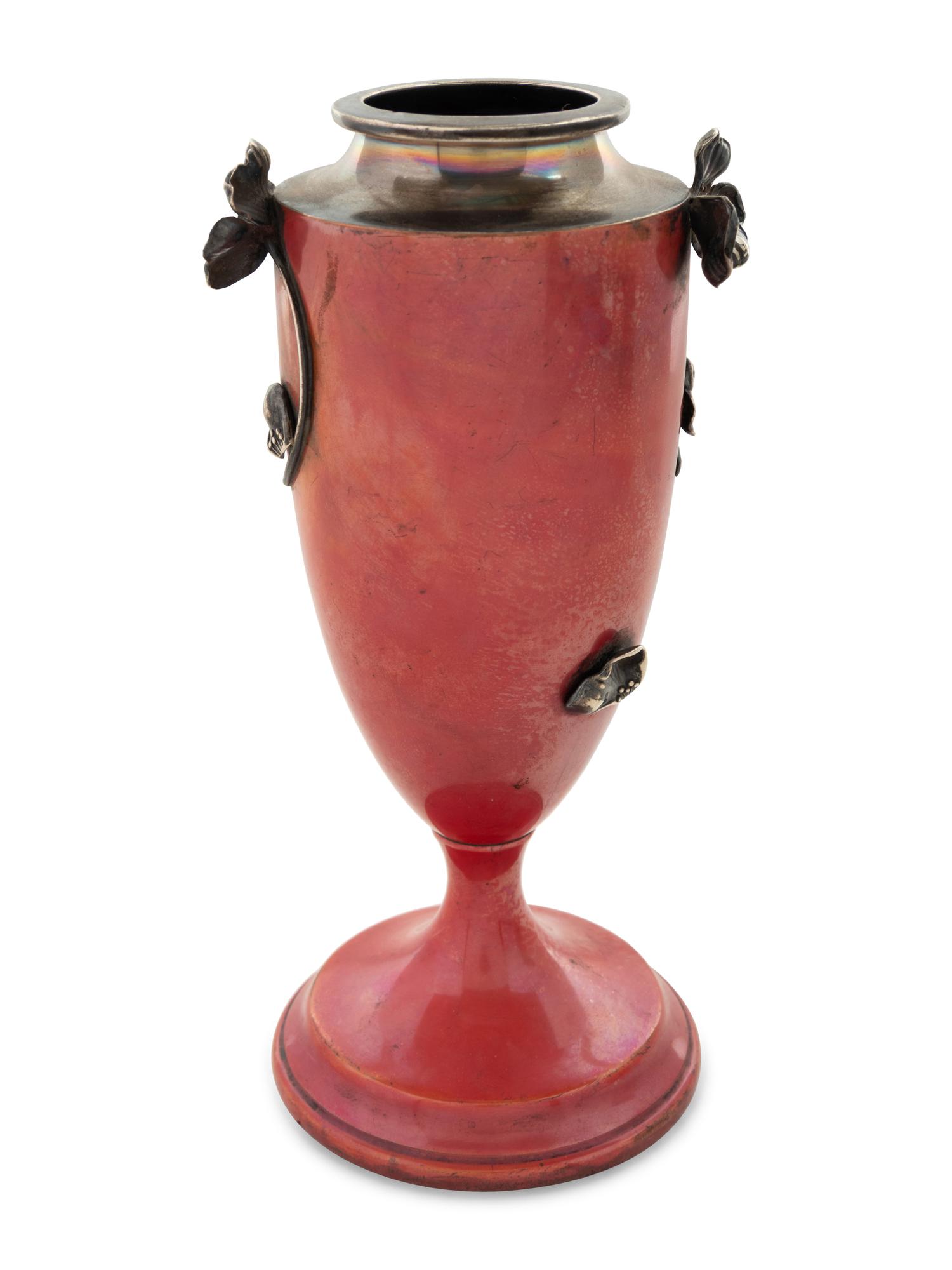 An American Arts and Crafts Mixed Metal Vase