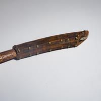 Sioux Figural Carved Wood Pipe Stem