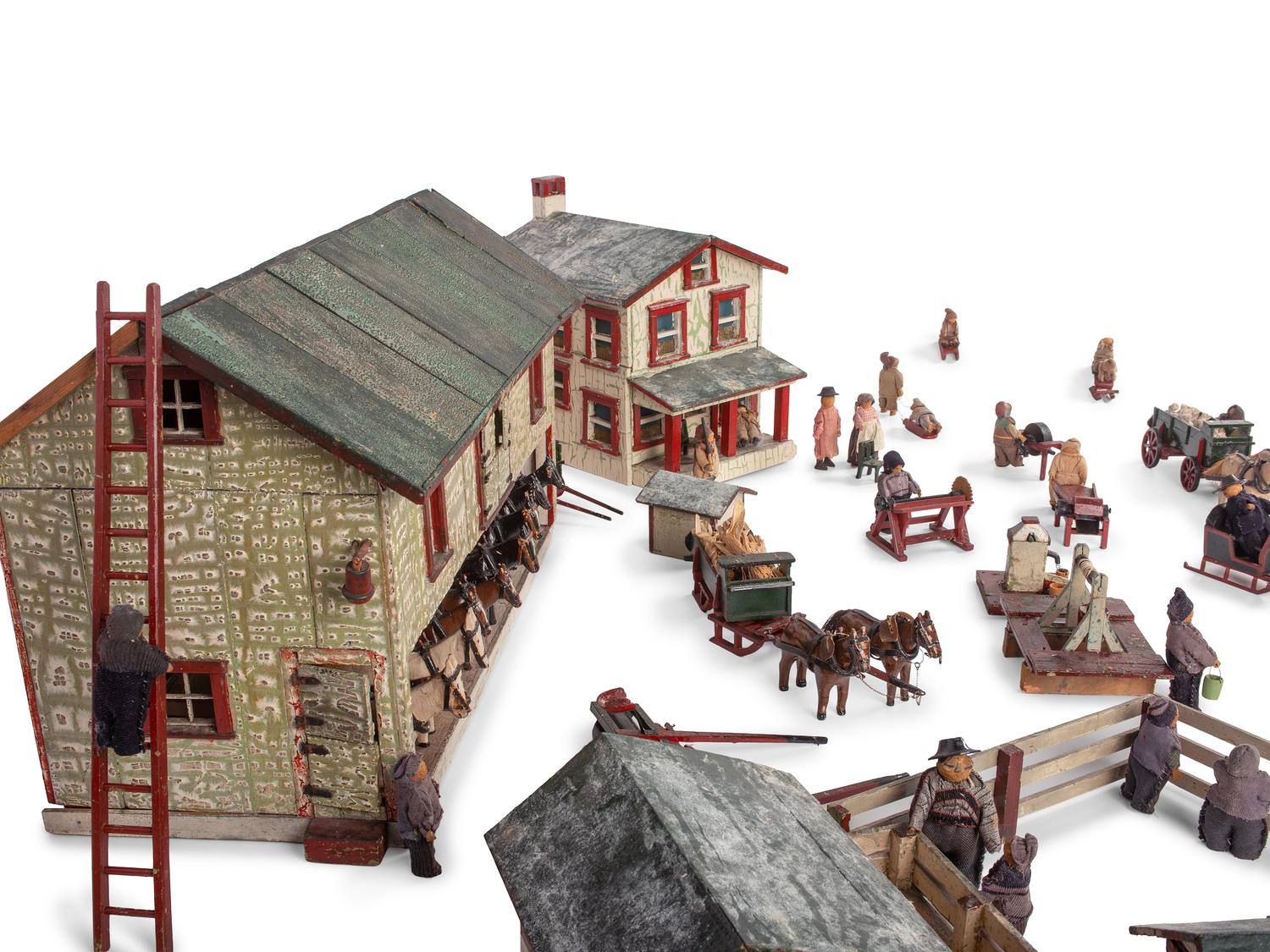 A German Farmhouse Toy Set