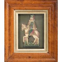 Four English Framed Wax Figures