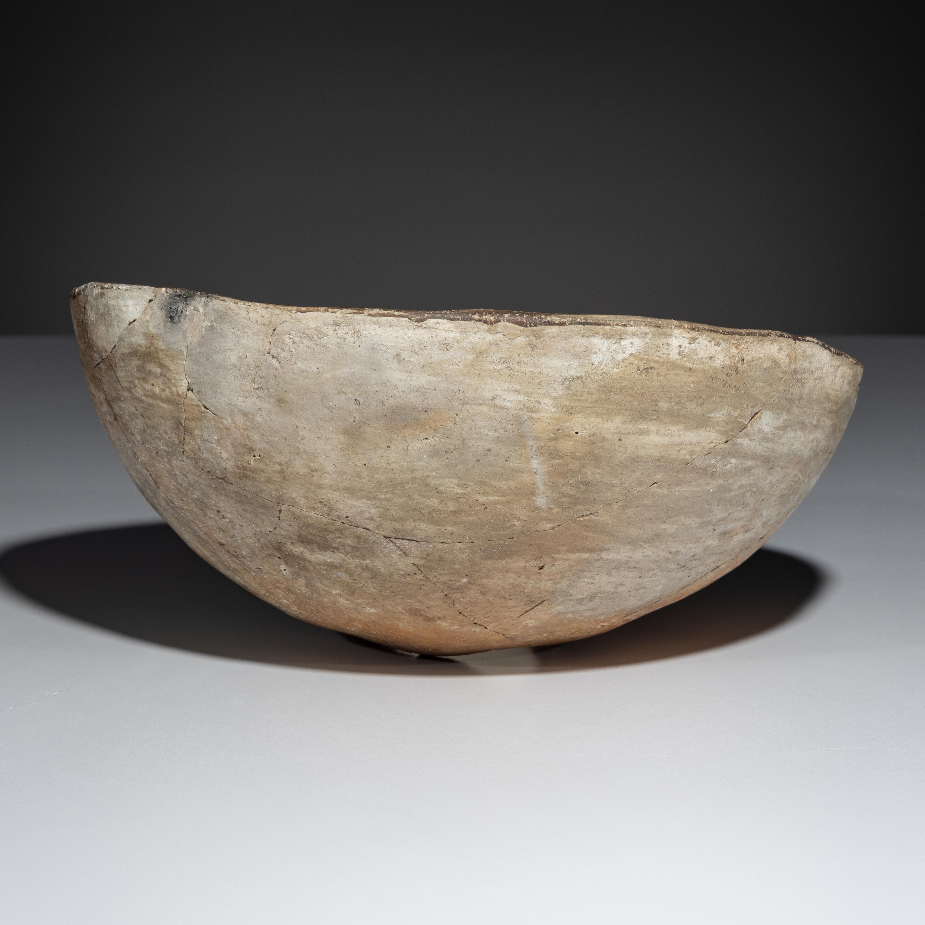 Ancestral Pueblo, Mimbres Black-on-White Pottery Bowl, Transformational Fish