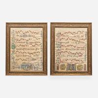 Group of Two Illuminated Manuscript Leaves circa 16th/17th century