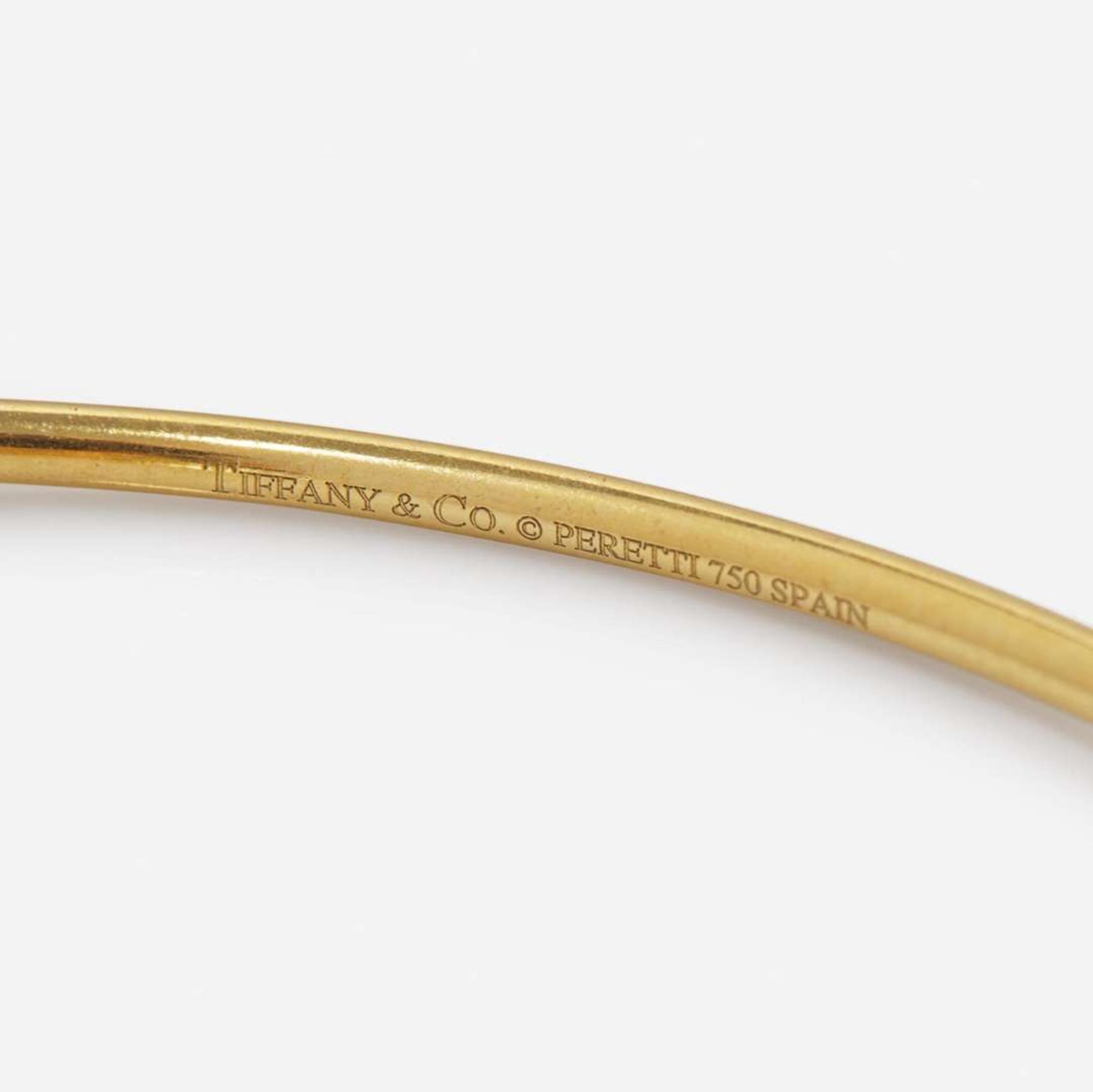 An 18K Yellow Gold Tiffany & Co. Double Open Heart Bracelet Elsa Peretti for Tiffany & Co.