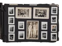 [WORLD WAR II]. Photo album and insignia belonging to an African American soldier.