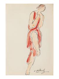 Isadora Duncan Dancing