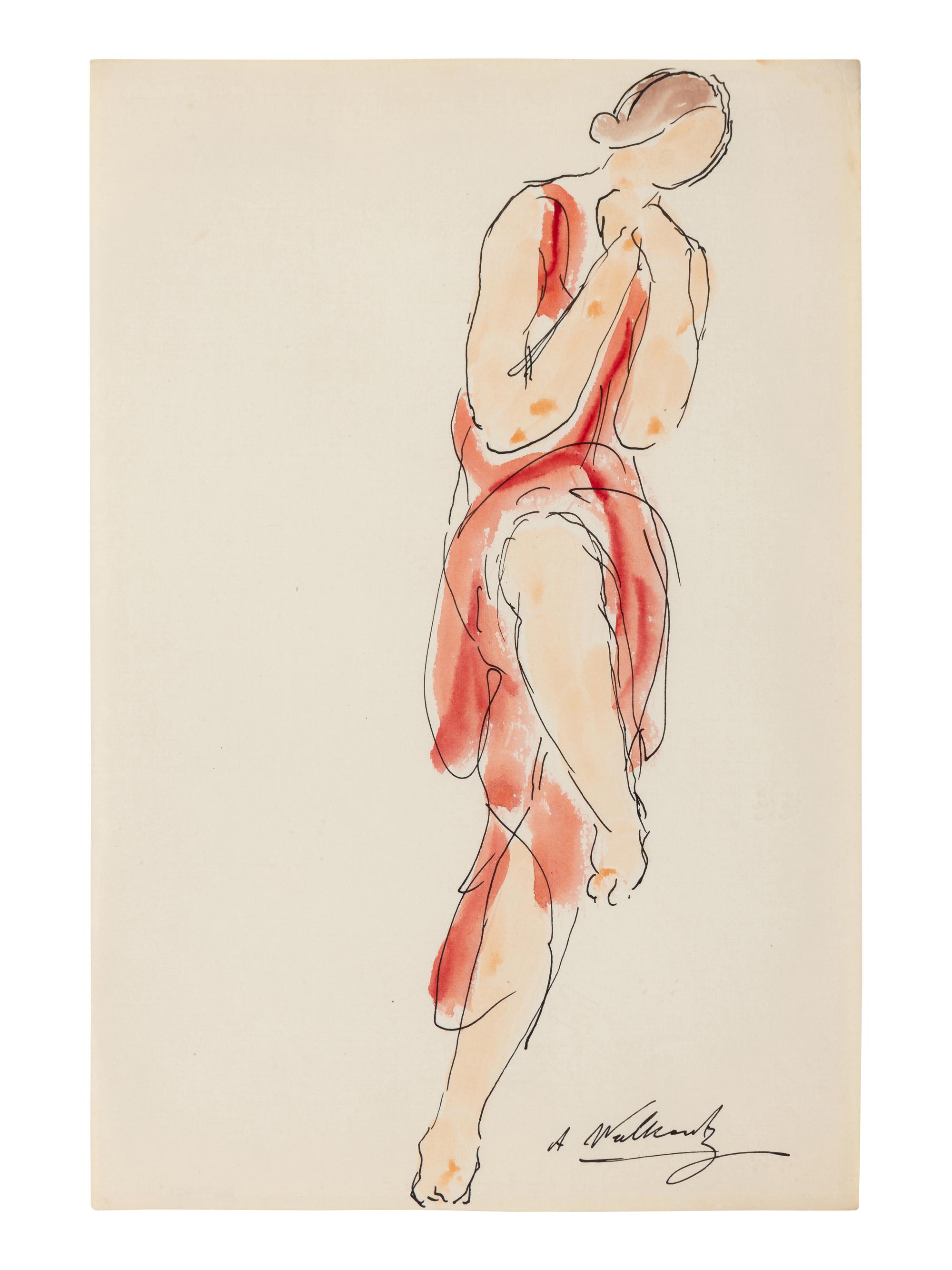 Isadora Duncan Dancing