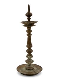 An Indian Brass Kerala Oil Lamp