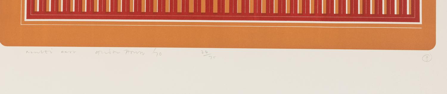 A Group of Six Prints ( Ladder Box; Multi Case; Vertical Screen; Drop Mitres; Quoined Chase; Mitred Matrix ), 1970
