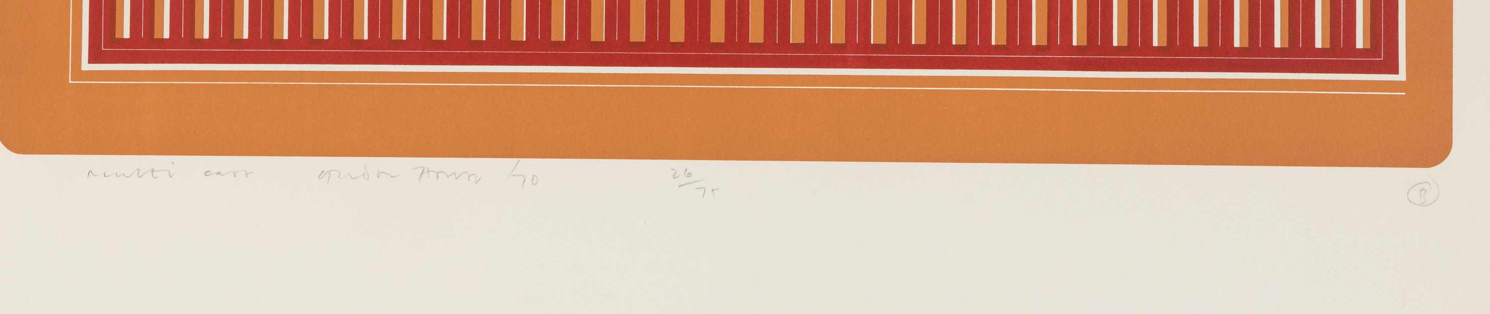A Group of Six Prints ( Ladder Box; Multi Case; Vertical Screen; Drop Mitres; Quoined Chase; Mitred Matrix ), 1970