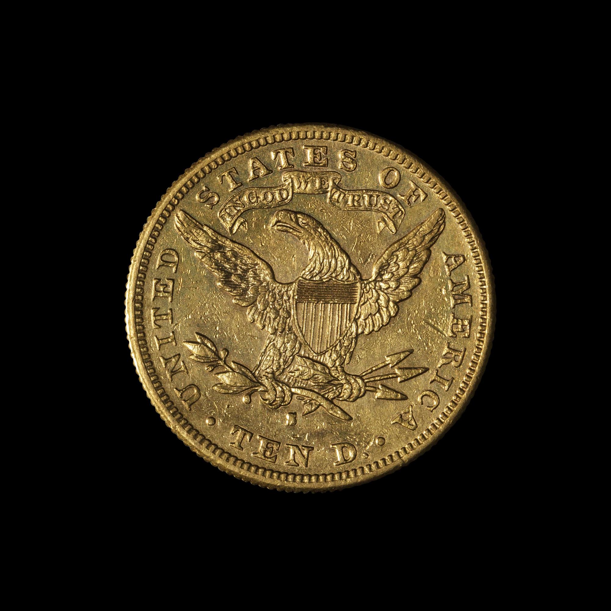 An 1881-S $10 Liberty Head Gold Coin