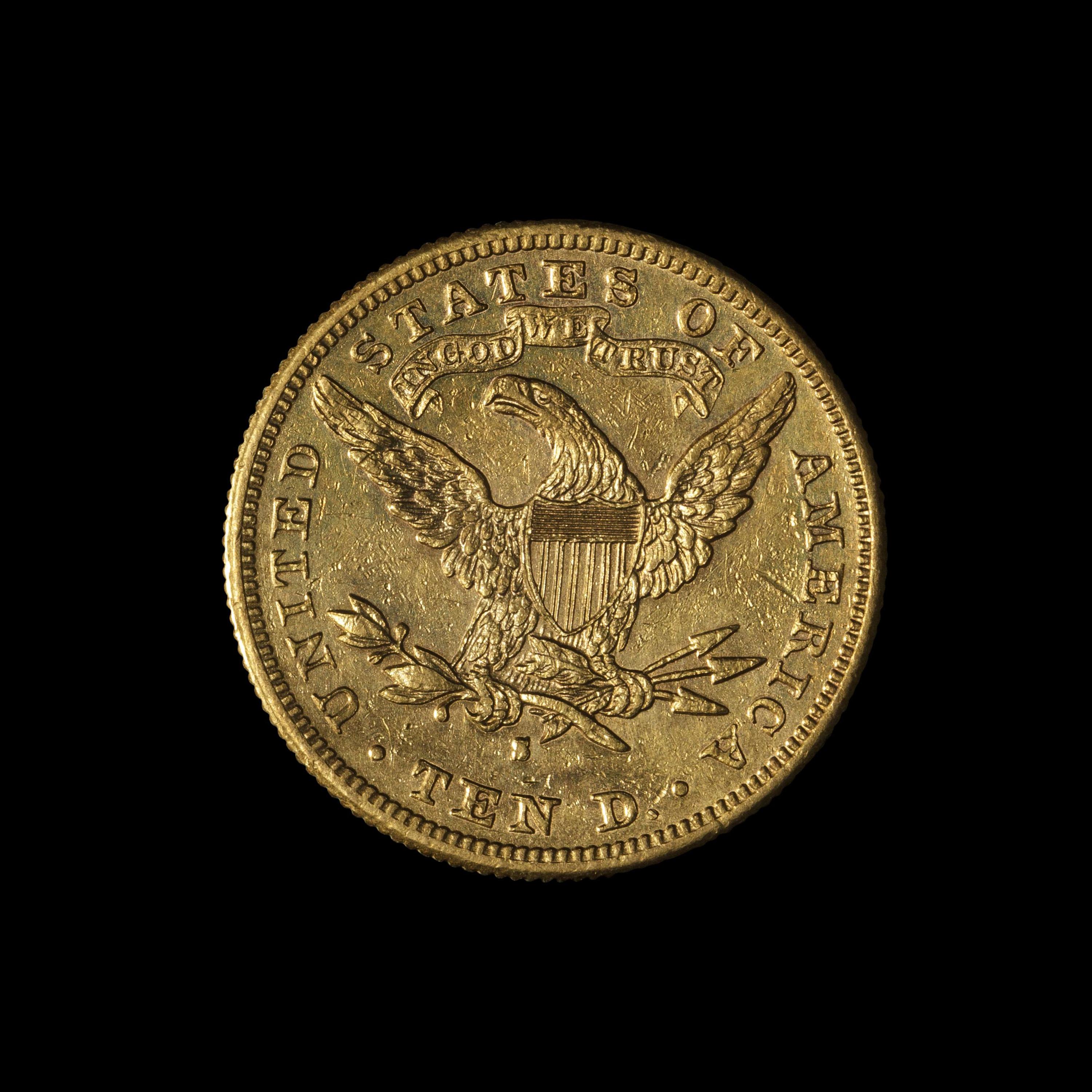 An 1881-S $10 Liberty Head Gold Coin
