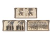 [MEXICAN REVOLUTION]. A group of stereoviews and postcards featuring Pancho Villa and other subjects.
