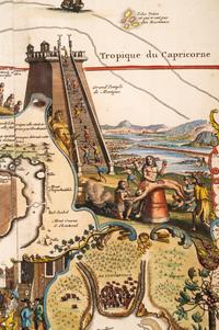 CHATELAIN, Henri Abraham (1684-1743). Carte Tres Curieuse de la Mer du Sud. Contenant des Remarques Nouvelles et Tres Utiles non Seulement sur les Ports et Iles de Cette Mer . Amsterdam, 1719.