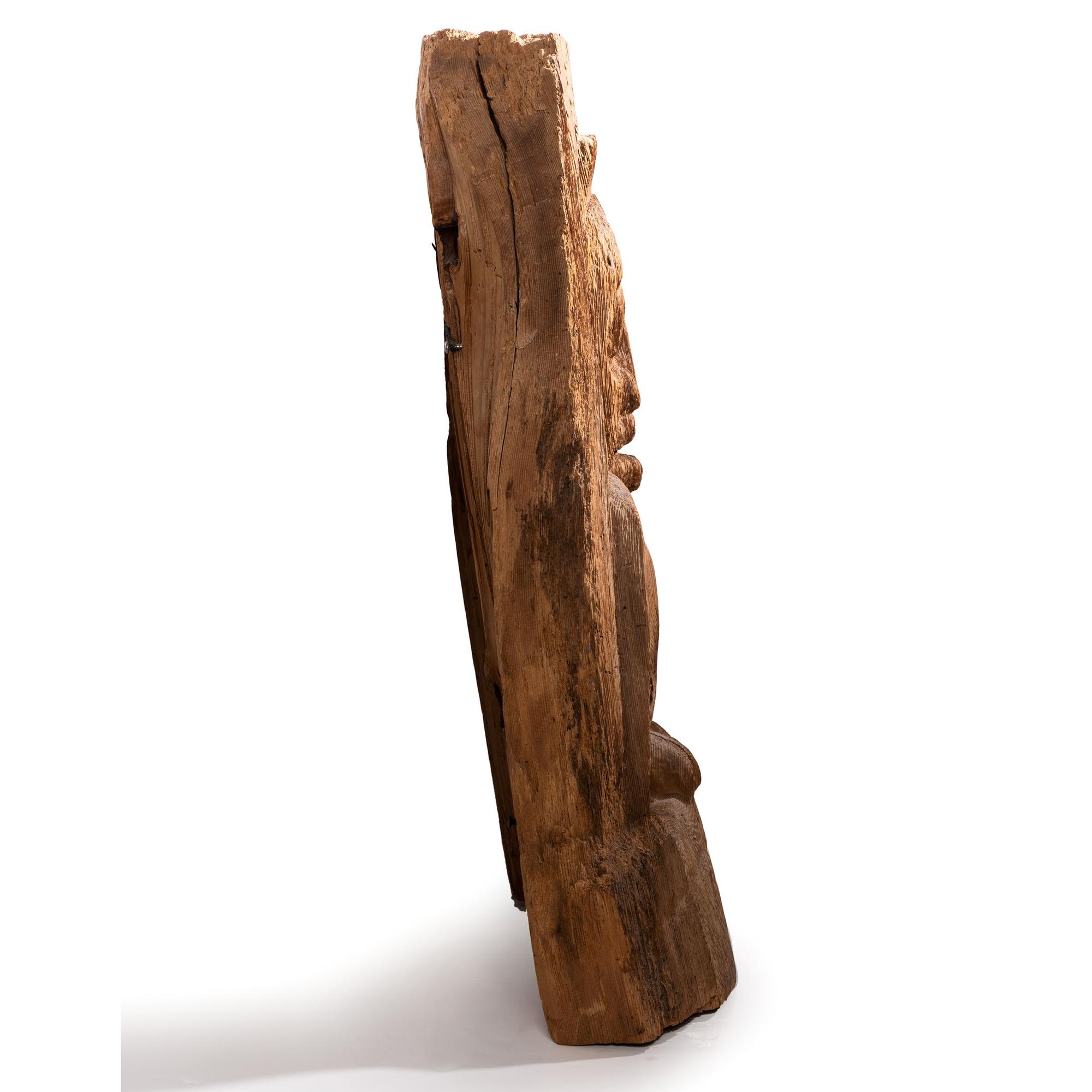 Tsimshian Carved Wood Totemic Fragment