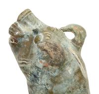 Two Chinese Glazed Pottery Dogs
