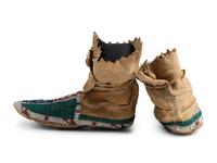 Central Plains Beaded Hide Moccasins