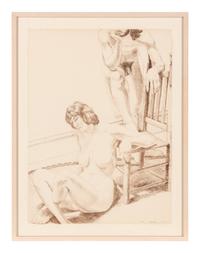 Man and Female Figure (from Six Lithographs Drawn from Life ), 1970
