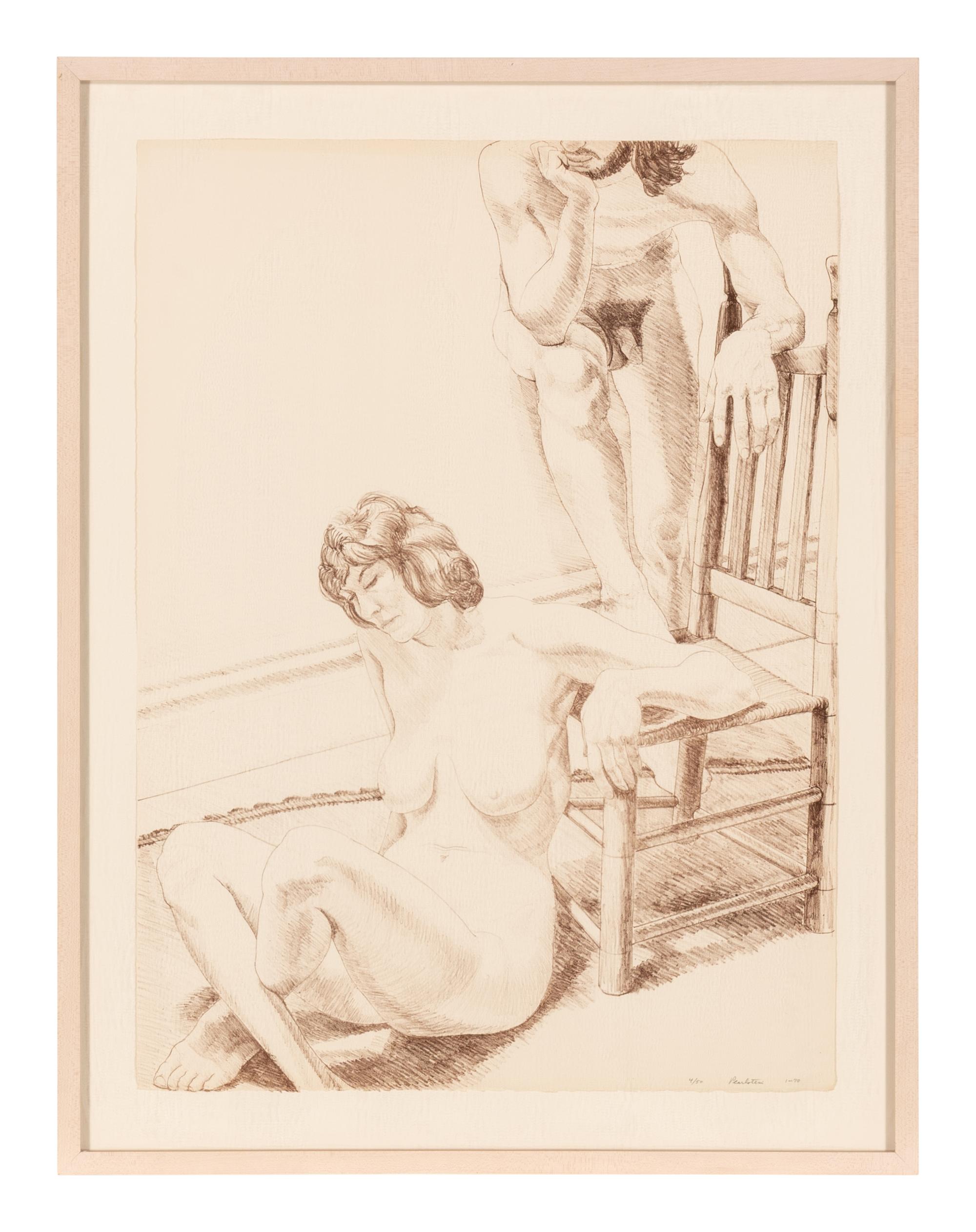 Man and Female Figure (from Six Lithographs Drawn from Life ), 1970