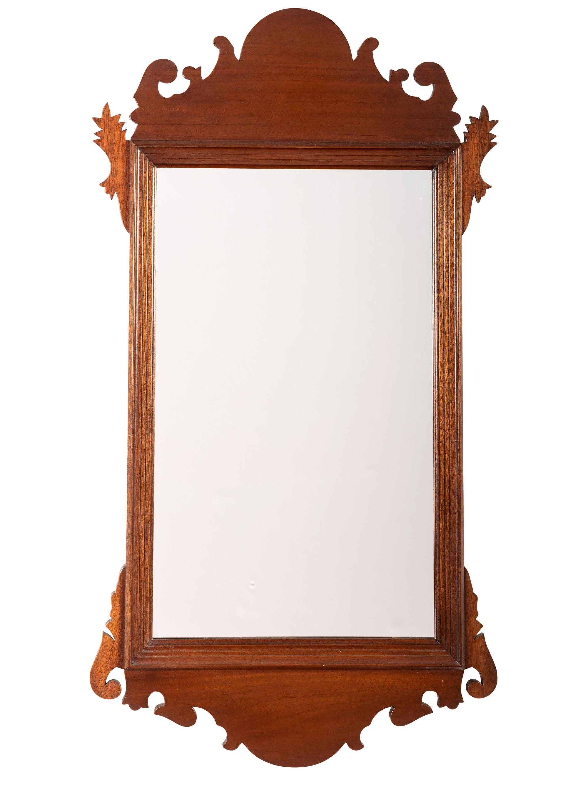A Chippendale Style Mahogany Mirror
