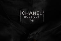 Chanel Black Satin Dress, 1980s