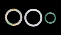 Three Chinese Jadeite Bangles