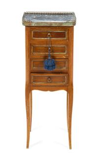 A French Provincial Diminutive Commode Height 28 1/2 x width 11 1/2 x depth 9 3/4 inches. — 19TH/20TH CENTURY