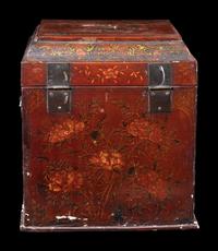 A Chinese Red Lacquer Seal Chest, Guanpixiang