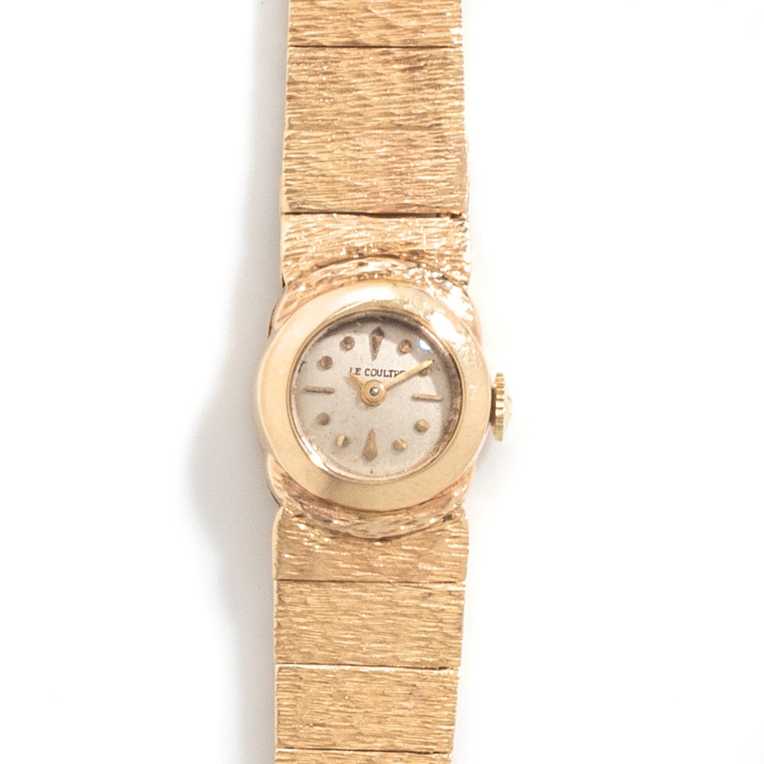 LE COULTRE, YELLOW GOLD WATCH
