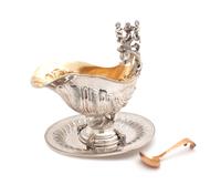 An Italian Silver Sauce Boat Height 10 3/4 inches. — 20TH CENTURY