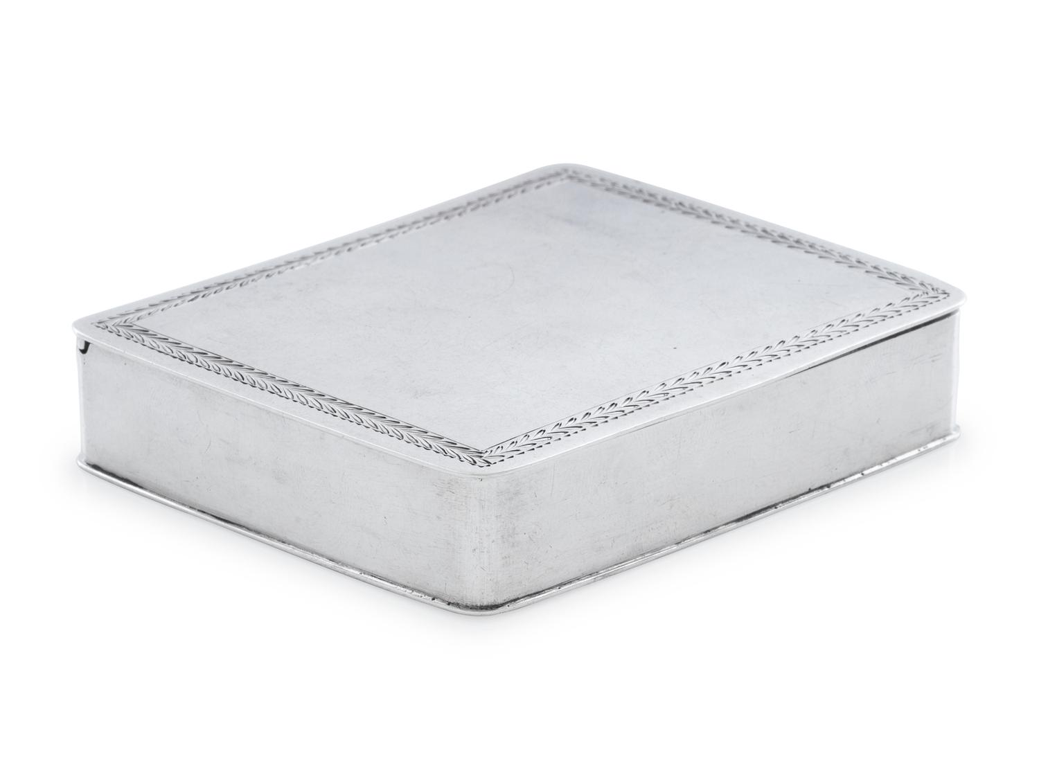 An American Silver Snuff Box